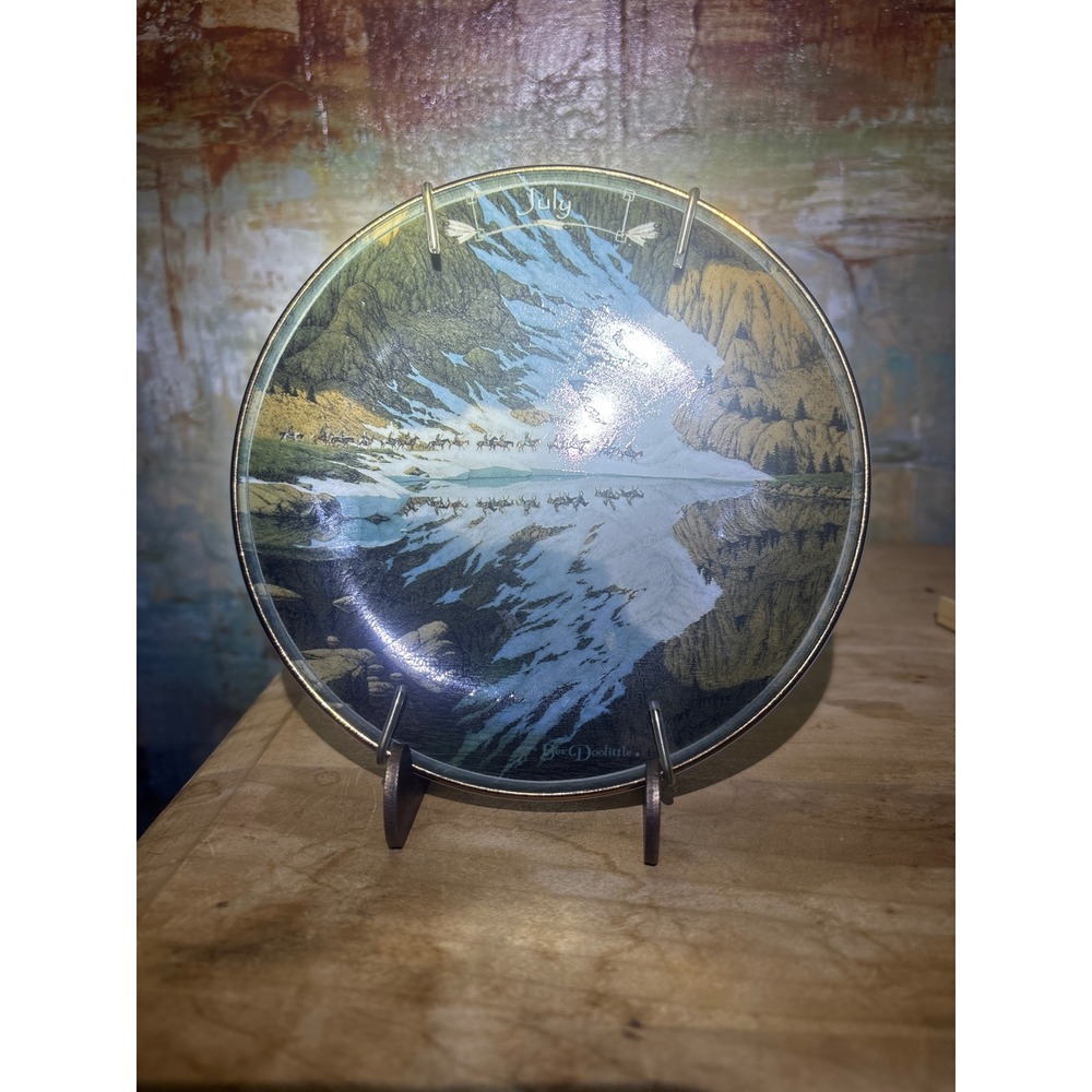 Bev Doolittle Seasons‎ of the Spirit July Collector Plate Bradford Exchange 2004